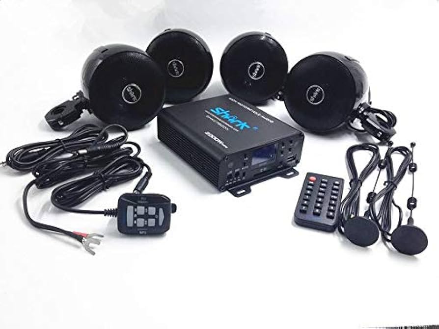 Amazon.com: Shark Motorcycle Audio Bluetooth Audio 2000W 4.1